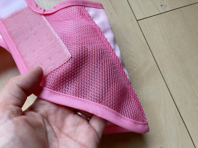 【赤城工業株式会社 アイスハーネス】ポリエステルとナイロンメッシュ性で速乾性もある