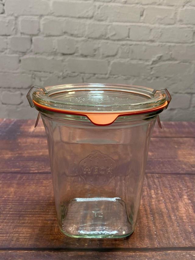 【ナチュラルキッチン】WECK Quadroglas （クアドログラス）545ml／税込550円・WECKゴムパッキン金具付 110専用／税込110円