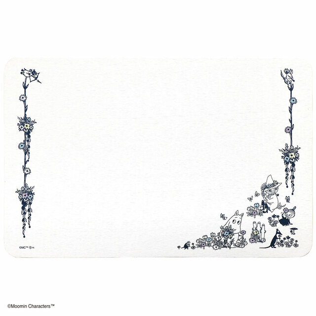 「ムーミン 珪藻土バスマット 花畑」3,300円（税込）