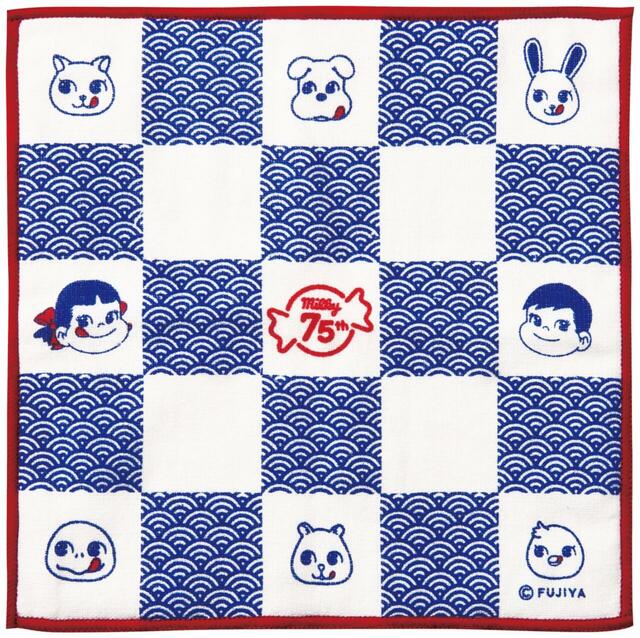 「〈非売品〉ペコちゃんポコちゃんとゆかいな仲間たち和タオル」＜期間：2026年3月20日〜＞【不二家「ミルキー」の限定お土産ショップが「東京おかしランド」に期間限定オープン！老舗和菓子店とのコラボ商品も登場！】
