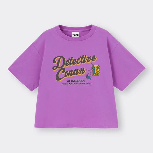 【GU】グラフィックT(半袖) Detective Conan 4(名探偵コナン)(灰原哀)／¥990