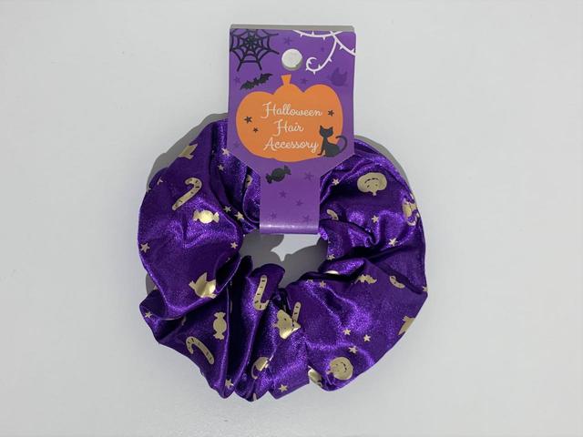 【Watts】「ハロウィン シュシュ POP／パープル」価格￥110（税込）