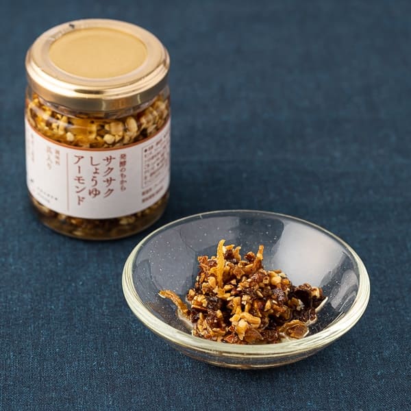 【AKOMEYA TOKYO】「キッコーマンこころダイニング　サクサクしょうゆアーモンド　90g」ごはんのおとものほか、パスタなどにも使える！