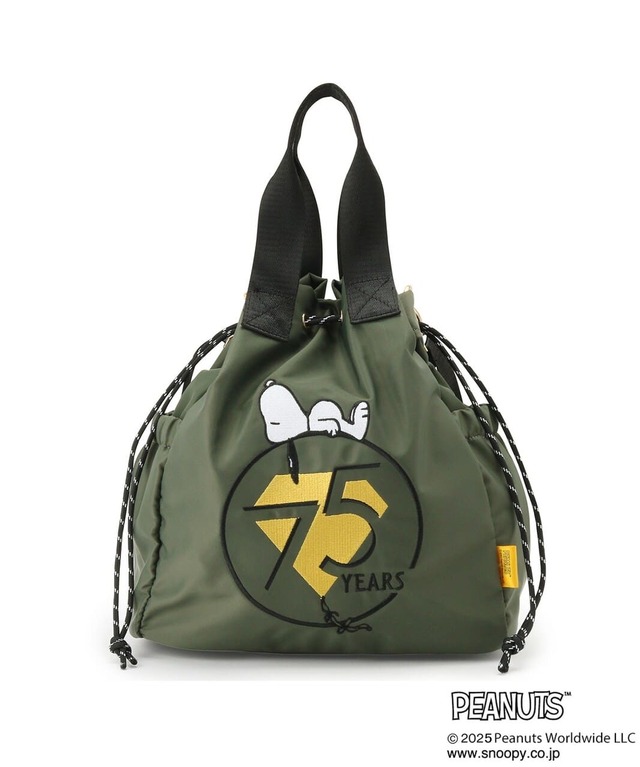 【grove×PEANUTS】「ナイロン巾着トートバッグ」¥7,697