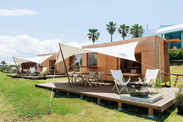 全室オーシャンビューの「住箱」。snow peak glamping 京急観音崎【神奈川・横須賀】