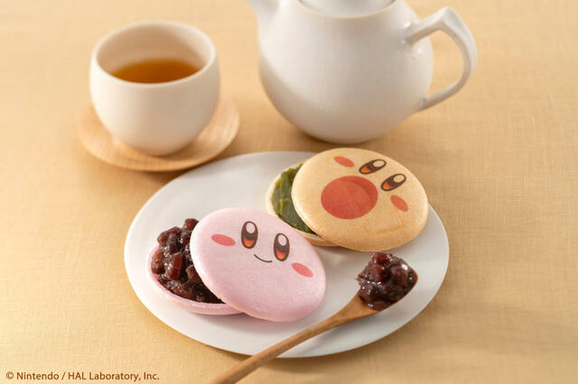 「カービィのまんまる手づくり最中」＜期間：2024年11月15日〜＞【ちょい足しアレンジもできる「『カービィのまんまる手づくり最中』に「抹茶あん」が新登場！】　