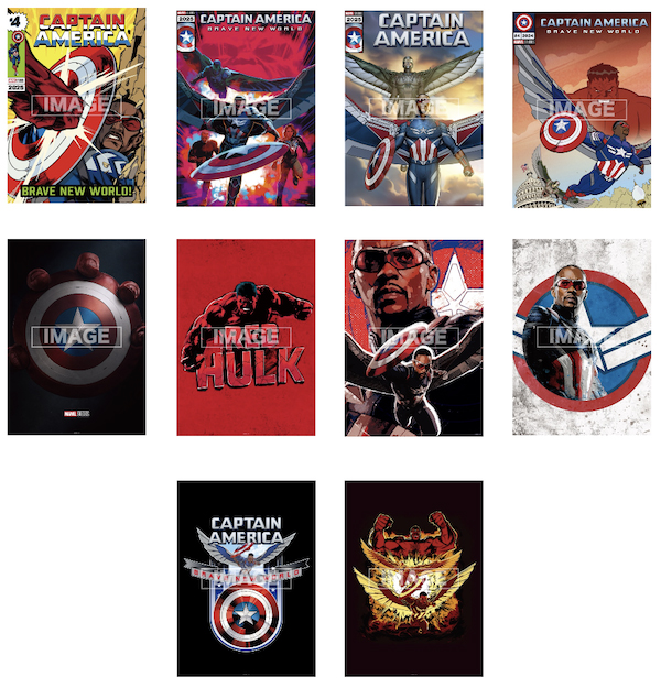 F賞 ポスター｜Happy くじ / MARVEL 『キャプテン・アメリカ:ブレイブ・ニュー・ワールド