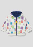 キッズ・ベビー リバーシブル ジップパーカー「ドア パターン」6,600円（税込）（サイズ90/110/130）