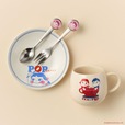 【ペコちゃん×Afternoon Tea LIVING】プレート ￥1,760、ティースプーン ￥990、ケーキフォーク ￥990、マグカップ ￥1,980