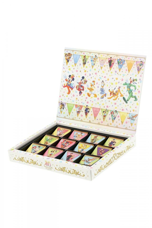 チョコレート 1,100円｜東京ディズニーリゾート40周年“ドリームゴーラウンド”グランドフィナーレ スペシャルグッズ｜発売日：2024年1月23日（火）｜販売店舗：東京ディズニーランド「グランドエンポーリアム」、東京ディズニーシー「ヴァレンティーナズ・スウィート」