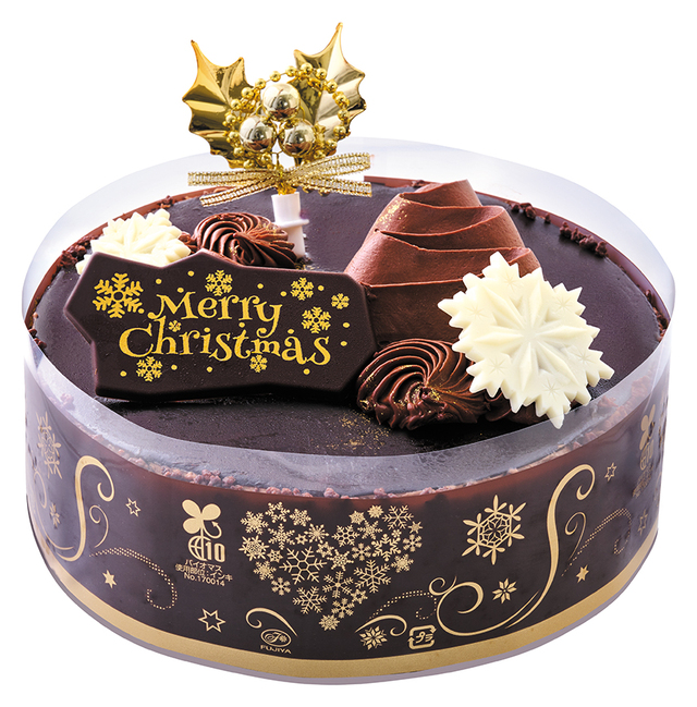 「クリスマスプレミアムチョコ生ケーキ」＜12月1日（金）発売、直径約150mm、税込4,300円＞【不二家の2023年クリスマスケーキ】
