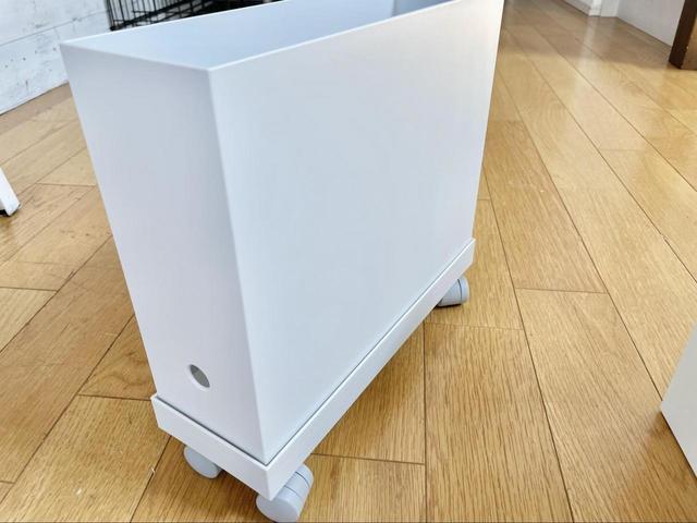 【無印良品　ポリプロピレンファイルボックス】キャスターを付けたフタに乗せるだけで「動く箱」に！