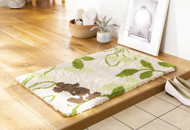 玄関マット <ミッキー&リーフ> 50×80GN 1,980円(税込)