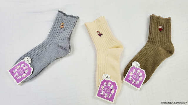 【ムーミン】「ソックス」￥660（株式会社ウイックスより11月15日発売予定）