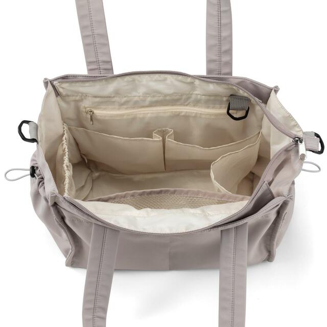 ワークマン　高撥水マルチシートインマザーズ2WAYトートバッグ　内側の仕切りがいっぱい