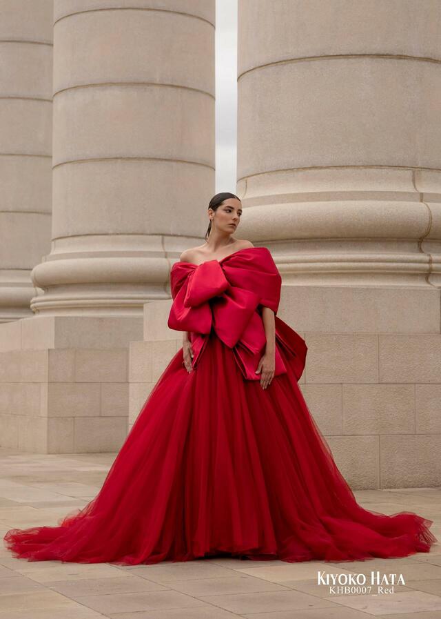 「KIYOKO HATA」新作ウェディングドレス KHB0007_Red