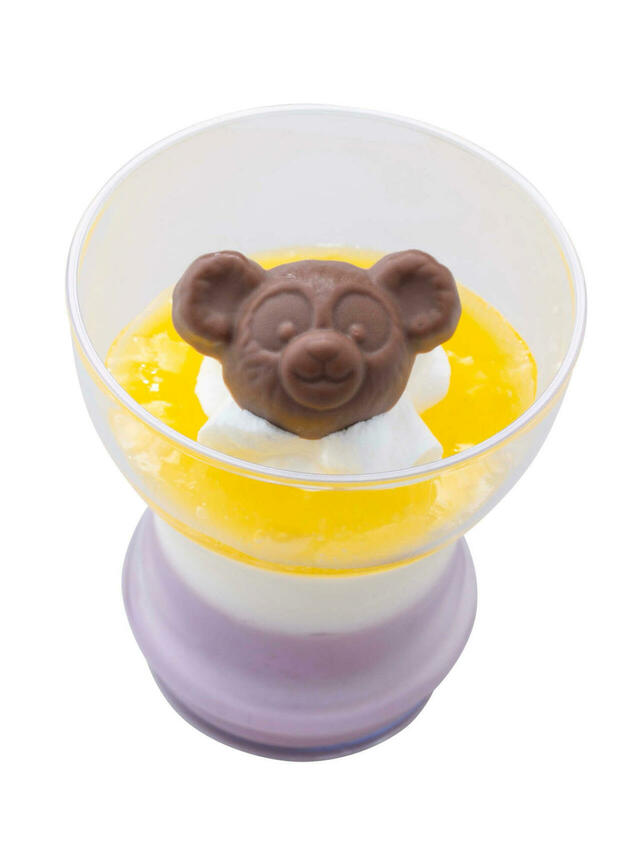 ブルーベリーのミルクプリン＆チーズムース