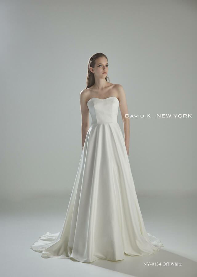 クラウディア｜「DAVID K NEW YORK（デヴィッド ケイ ニューヨーク）新作ウェディングドレス｜NY-0134_Offwhite