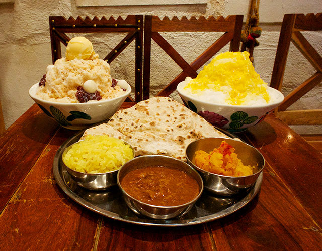 カンテグランデ イーマ店／マンゴーミルク氷・チャイミルク氷 ともに730円