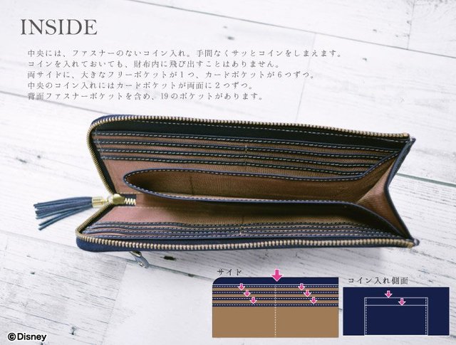 L字ファスナー長財布