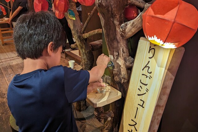 【青森屋】りんごジュースが出る蛇口