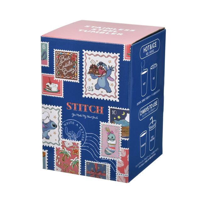 スティッチ&スクランプ タンブラー ステンレス 2WAY Holiday Season collection 2,600円