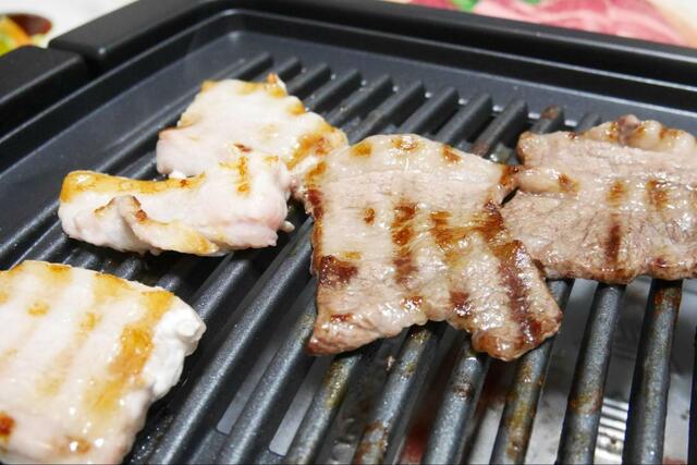 【ニトリ　減塩焼肉グリルプレート】お肉がカリッとジューシーに