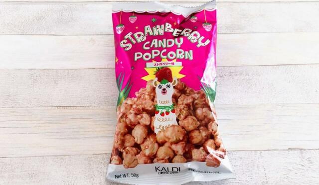 【カルディオリジナル】ストロベリーキャンディポップコーン 50g：259円（税込）