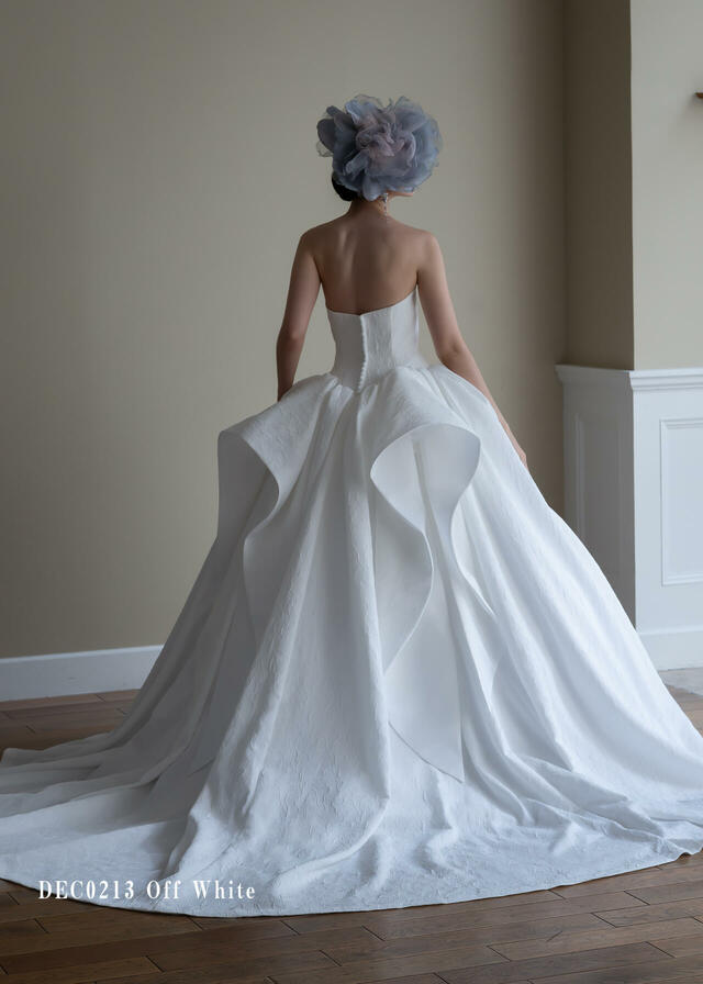 クラウディア｜「Clef a decor-クレアデコール」新作ウェディングドレス｜DEC0213_Offwhite