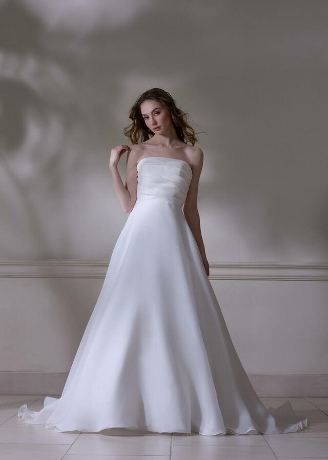 「DAVID K NEW YORK（デヴィッド ケイ ニューヨーク）」新作ウェディングドレス　NY-0123_Offwhite