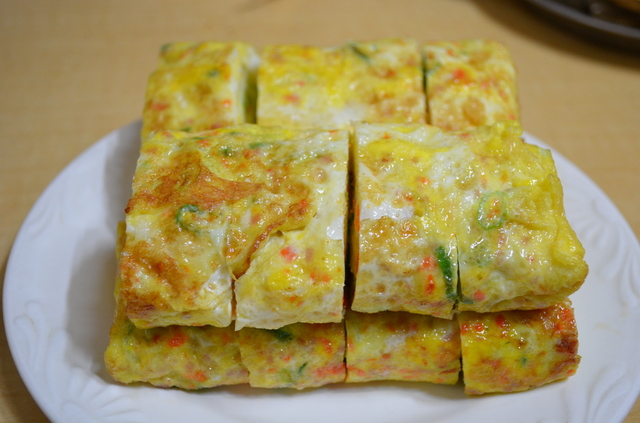 「ジョンイル・シュポ」の韓国式玉子焼（ケランマリ）6,500ウォン