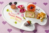 ”ミニーのプレシャスモーメント・ウィズ・ユー”スペシャルプレート （平日ディナー限定） 1,500円｜東京ディズニーランドホテル「シャーウッドガーデン・レストラン」