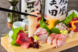 「特撰！鮮魚五種盛り合わせ」【「ゑびす鯛 横浜店」の生本まぐろ食べ放題プラン】