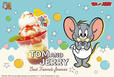 「タフィー イチゴチーズケーキパフェ」＜価格：Eat In 990円／To GO 972円＞【【トムとジェリー×MILKMILKMILK!】トムとジェリーの85周年をお祝いする“チーズ”を使ったコラボメニュー登場♪】　
