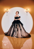 KIYOKO HATA（キヨコハタ）×marry（マリー）新作ウェディングドレス　KH-0038_Black×Beige