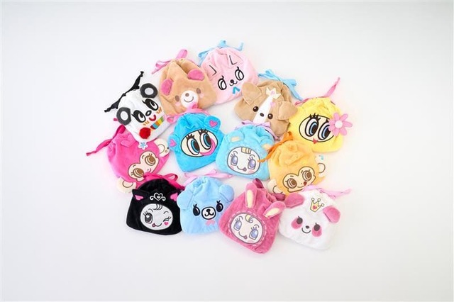 【ルミネエスト新宿】「ナルミヤキャラクターズミニ巾着」全13種 3,960円（ナルミヤキャラクターズ公式POP-UP SHOP）