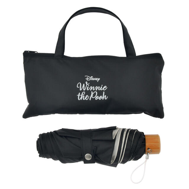 プー＆フレンズ 折りたたみ傘 晴雨兼用 ポーチ入り HONEY DAY 3,500円