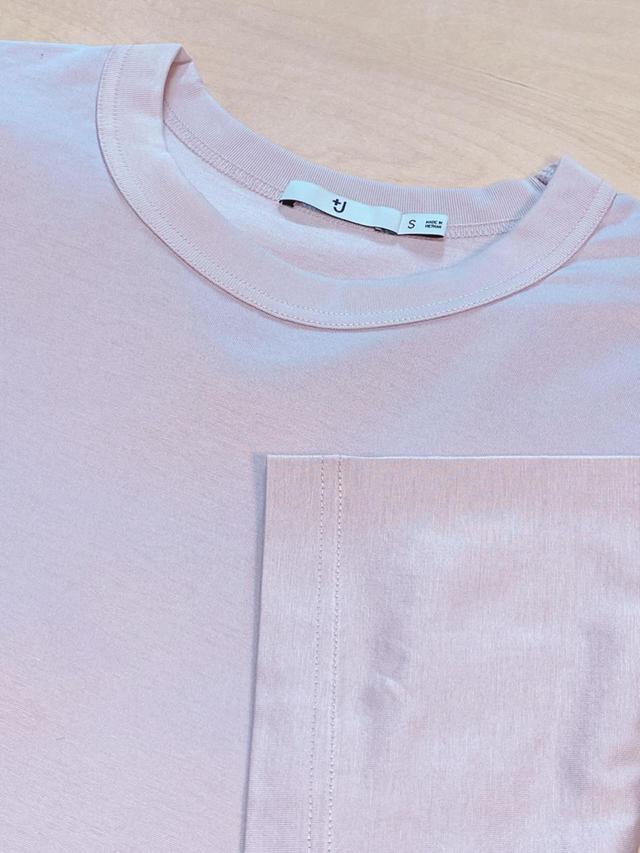 【UNIQLO(ユニクロ)】スーピマコットンオーバーサイズT(5部袖)レディース/1,990円