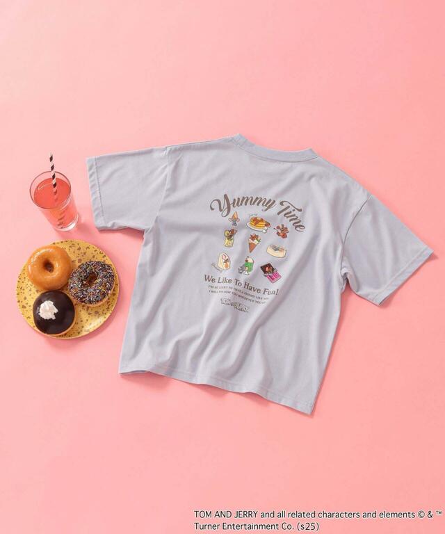 【GLOBAL WORK KIDS×トムとジェリー】ヘビロッTEE / TOM and JERRY（税込2,790円）首回りがヨレにくく、何度でも着回せる機能性Tシャツシリーズ！
