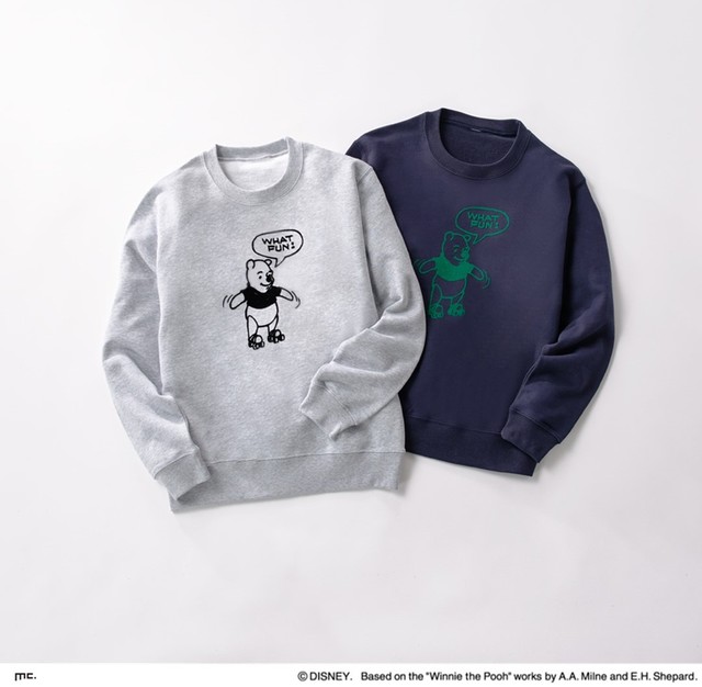 トレーナー(綿 100%/ 大人サイズ:S・M・L) 各7,150円 【三越伊勢丹限定】くまのプーさん DISNEY WINNIE THE POOH FESTIVAL 2022