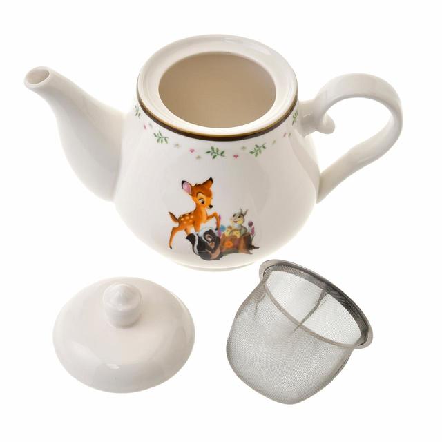 バンビ、とんすけ、フラワー ティーポット Bambi 80years 3,520円