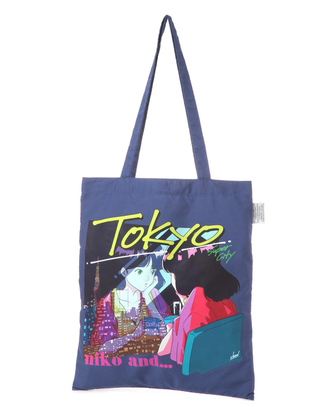 【niko and ...】オリジナル　ご当地トートバッグ／ネイビー（東京）