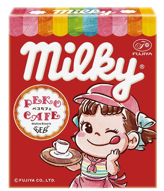 「星野リゾート　BEBコラボミルキー」＜1セット（10箱入り）　1000円＞「【24時間楽しめる「ミルキースウィートルームステイ」】