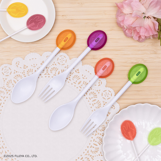 【タイトーくじ「ペコのお菓子なびっくりばこ」】D賞　ポップキャンディカトラリー（全4種／約16.5cm）