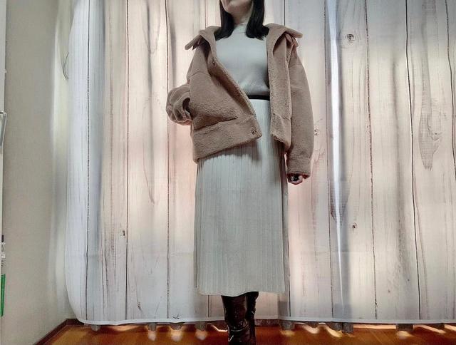 【GU（ジーユー）】エコムートンジャケットでカジュアルダウン