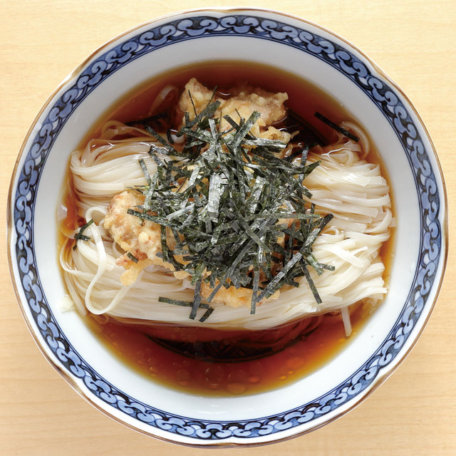 日本橋 古都里　とり天うどん　1100円