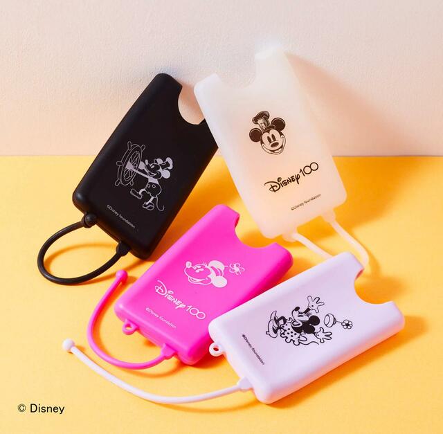 「THE PUSH」 Disney Rubber CaseMickey Mouse、 Disney Rubber CaseMinnie Mouse (ラバーケース2個セット) 各1,650円 ※カード型フレグランスハンドスプレーの 専用ケースです。