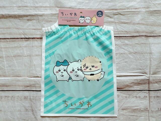 ミントグリーンはちいかわ、ハチワレ、ラッコの3人が登場しています!