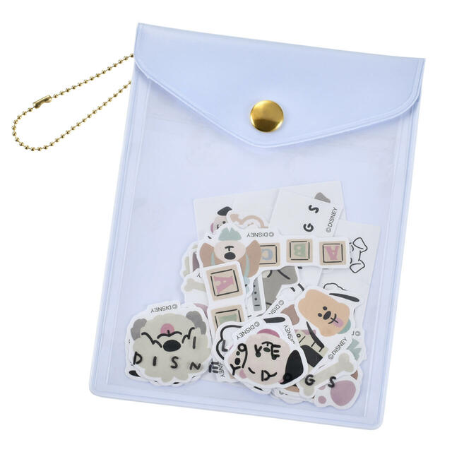 ディズニーキャラクター シール・ステッカー フレーク ケース入り ゆるかわ ディズニードッグ Sticker Collection 700円