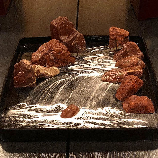 ご主人の盆石作品＠料亭宮前